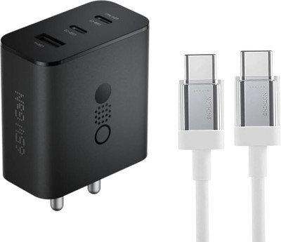 MARS 45 W Quick Charge 8 A Single Port Mobile Charger with Detachable Cable(Black, Cable Included)