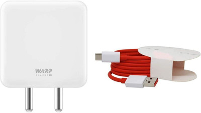 WEFIXALL 65 W Warp 6 A Wall Charger for Mobile with Detachable Cable(White, Red, Cable Included)