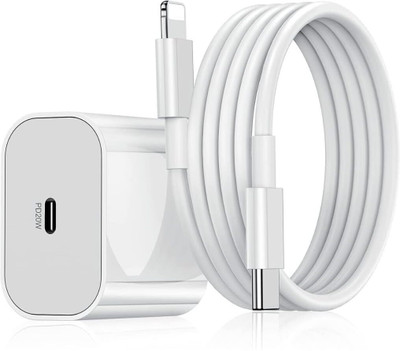 Smartbeats 20 W PD 3.1 A Wall Charger for Mobile with Detachable Cable(White, Cable Included)