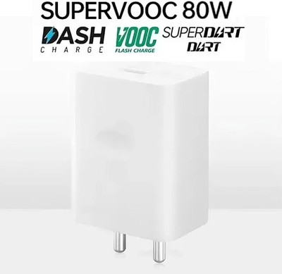 NA ZI AZEN 80 W SuperVOOC 6 A Wall Charger for Mobile(wite)