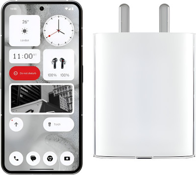 UXE 45 W PD 3 A Wall Charger for Mobile(for Nothong phone 2, White)