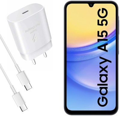 MAK 25 W Adaptive Charging 3 A Mobile Charger with Detachable Cable(Super Fast Charging, Compatible for Galaxy A15 5G & Other Devices, White, Cable Included)