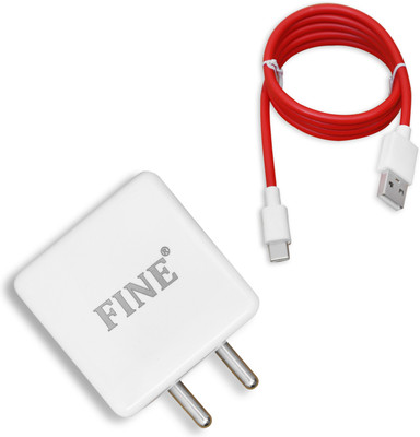 FINE 85 W Supercharge 2 A Wall Charger for Mobile with Detachable Cable(White, Cable Included)