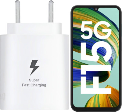 RoarX 25 W PD 3 A Wall Charger for Mobile(White, Superfast Charging For Samsung Galaxy F15 5g Fast Charger Adapter)