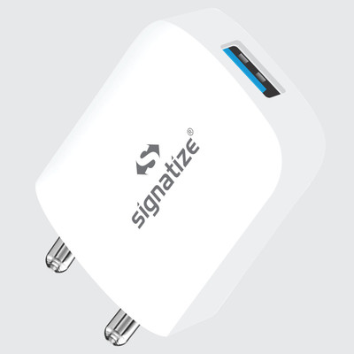 SIGNATIZE Quick Charge 2 A Wall Charger for Mobile(White)