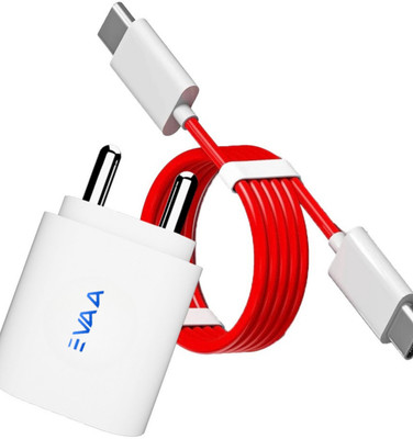 EVAAENTERPRISES 45 W SuperVOOC 6 A Wall Charger for Mobile with Detachable Cable(White, Cable Included)