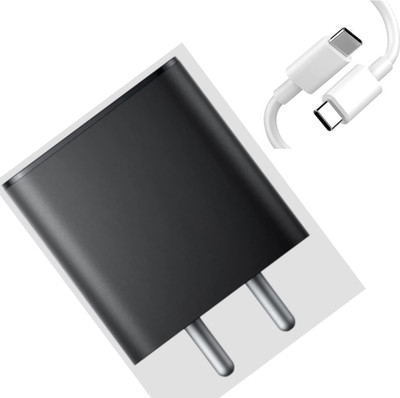 AVEVOUR ORIGINAL 65 W Power GaN 6.5 A Wall Charger for Mobile with Detachable Cable(black & white, Cable Included)