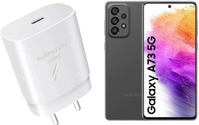 SHOPIES 25 W PD 3 A Wall Charger for Mobile(Super Fast Charging Compatible for Galaxy A73 5G, White)