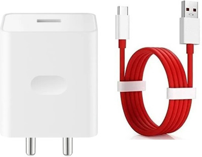 RVAT 80 W SuperVOOC 7.3 A Wall Charger for Mobile with Detachable Cable(White, Cable Included)