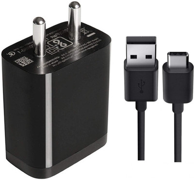Shopdeal 18 W 2.4 A Wall Charger for Mobile with Detachable Cable(Black)