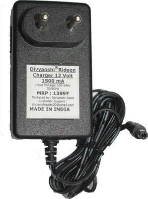 Divyanshi 18 W Quick Charge 1.5 A SMPS Charger for E-Bike(Black)
