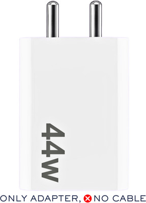 RoarX 44 W Supercharge 4 A Wall Charger for Mobile with Detachable Cable(White, Cable Included)