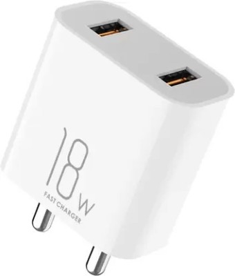 itel 18 W Qualcomm 3.0 3 A Multiport Mobile Charger with Detachable Cable(White, Cable Included)