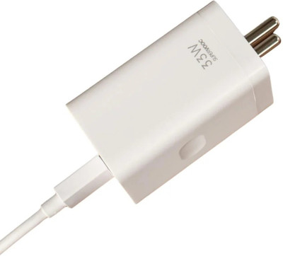 BKN 33 W SuperVOOC Wall Charger for Mobile with Detachable Cable(Reno 7 lite|Oppo F21 Pro 5G| Oppo F21 Pro| Oppo Reno 7| Oppo K10/A96, White, Cable Included)