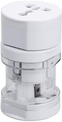 SwapME Portable Worldwide Universal Power Adapter Converter All in One International Worldwide Adaptor(White)