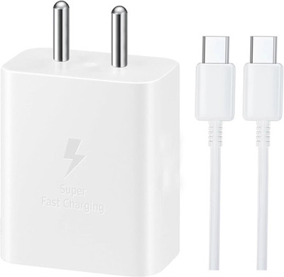 RVAT 25 W Power GaN 3 A Wall Charger for Mobile with Detachable Cable(White, Cable Included)