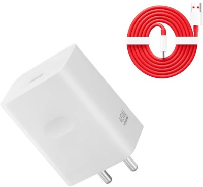 digie 45 W SuperVOOC 5 A Wall Charger for Mobile with Detachable Cable(White, Cable Included)