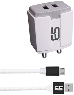 shopbucket 12 W 3.4 A Wall Charger for Mobile with Detachable Cable(White, Cable Included)