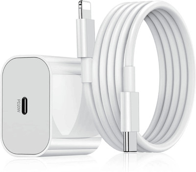 RoarX 20 W PD 3.1 A Wall Charger for Mobile with Detachable Cable(White)