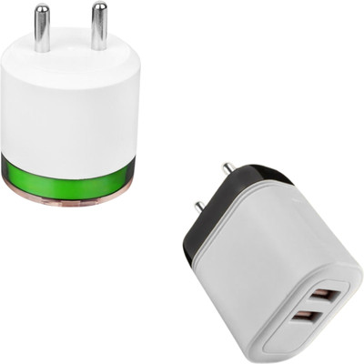 DRUMSTONE Quick Charge 2.1 A Wall Charger for Mobile with Detachable Cable(White)