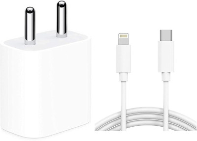 Prifakt 20 W PPS 3.1 A Wall Charger for Mobile with Detachable Cable(White, Cable Included)