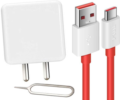 TROST 65 W VOOC 6 A Wall Charger for Mobile with Detachable Cable(Red, White, Grey, Cable Included)