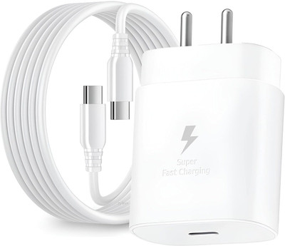 NeroEdge 25 W Qualcomm 3.0 3 A Wall Charger for Mobile with Detachable Cable(White V1, Cable Included)