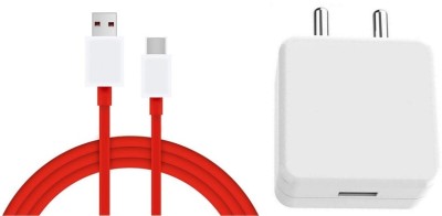Setster 65 W SuperVOOC 5 A Mobile Charger with Detachable Cable(WHITE & RED, Cable Included)