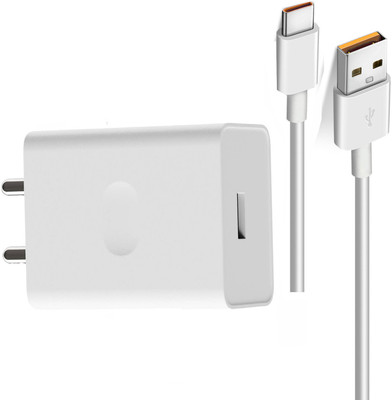 EliteGadgets 33 W SuperVOOC 4 A Wall Charger for Mobile with Detachable Cable(VOOC / DART / DASH Supported Charger 33W [Supports upto 80Watt] White, Cable Included)