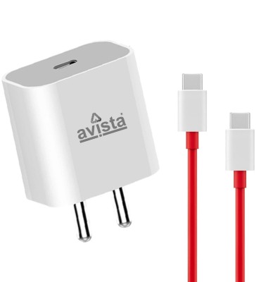 Avista 45 W PD 4 A Wall Charger for Mobile with Detachable Cable(White, Cable Included)