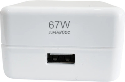 Nyc 67 W SuperVOOC 6 A Wall Charger for Mobile with Detachable Cable(White)