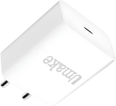 Umake 25 W Dash 4 A Wall Charger for Mobile(White)