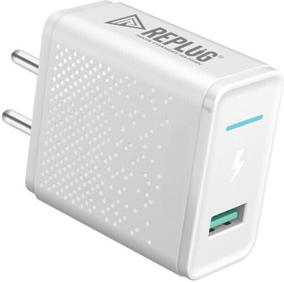 REPLUG Supercharge 2.7 A Wall Charger for Mobile with Detachable Cable(White)