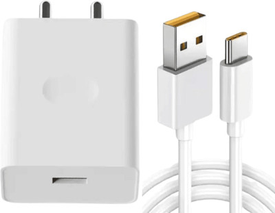 RoarX 33 W Adaptive Charging 6 A Wall Charger for Mobile with Detachable Cable(White, Cable Included)