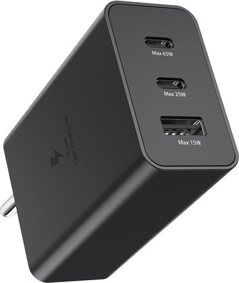 UXE 65 W Supercharge 5.4 A Wall Charger for Mobile(Black)
