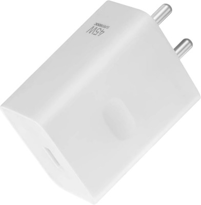 zapix 45 W SuperVOOC 5 A Wall Charger for Mobile with Detachable Cable(White, Cable Included)