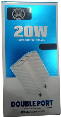 UnicornGlazz Wall Charger for Mobile with Detachable Cable(White)