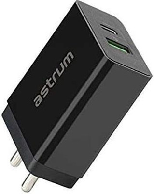 ASTRUM 12 W 2.4 A Wall Charger for Mobile with Detachable Cable(Black)