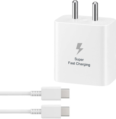 RVAT 25 W Quick Charge 3 A Wall Charger for Mobile with Detachable Cable(White, Cable Included)