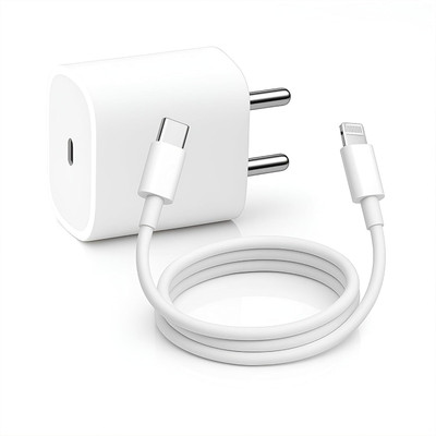 SB 20 W Quick Charge 3 A Wall Charger for Mobile with Detachable Cable(White, Cable Included)
