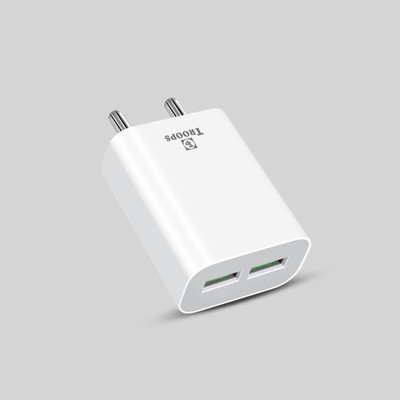 TP TROOPS 18 W Quick Charge 3.4 A Wall Charger for Mobile(White)