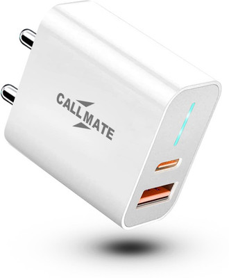 Callmate 20 W PD Wall Charger for Mobile(White)