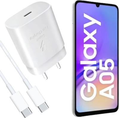 RoarX 25 W Quick Charge 3 A Wall Charger for Mobile with Detachable Cable(White, Superfast Charger for Samsung Galaxy A05 Charger Adapter, Cable Included)