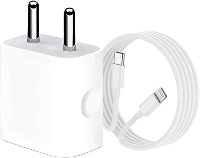 MAK 20 W PD 3 A Wall Charger for Mobile with Detachable Cable(White, Cable Included)