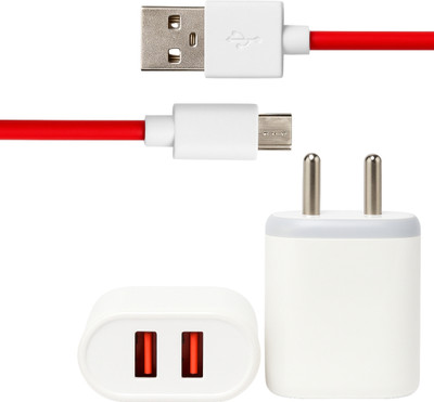 ChargHunt 12 W 3.4 A Wall Charger for Mobile with Detachable Cable(White, Cable Included)