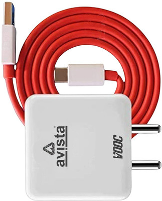Avista 65 W VOOC 6 A Wall Charger for Mobile with Detachable Cable(White, Cable Included)
