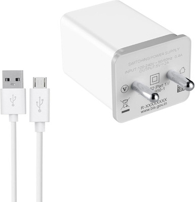 TROST 3 A Wall Charger for Mobile with Detachable Cable(White, Cable Included)
