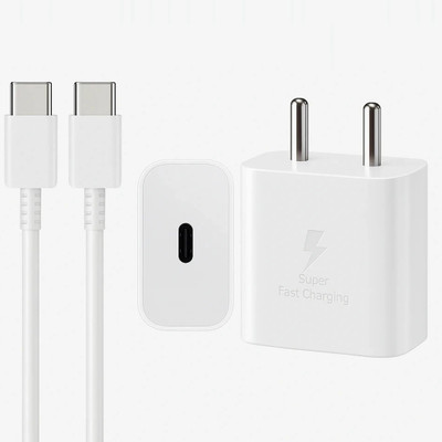 RVAT 45 W GaN 3 A Wall Charger for Mobile with Detachable Cable(White, Cable Included)