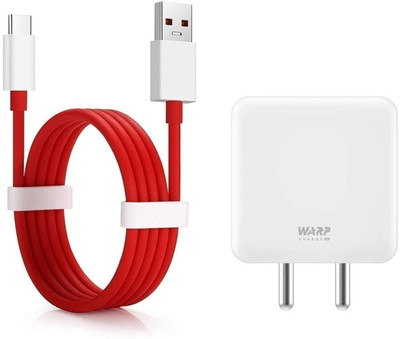 Unique4Ever 85 W SuperVOOC 6 A Wall Charger for Mobile with Detachable Cable(White)