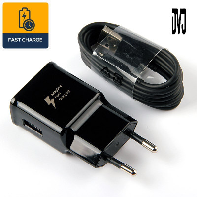BKN 15 W Qualcomm 3.0 Wall Charger for Mobile with Detachable Cable(SAMSUNG CHARGER 15W FOR Samsung S8/S9/S9 Plus/S10/S10 Plus C7 Pro/C9 Pro, Black, Cable Included)